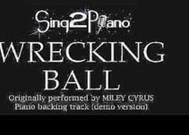 Wrecking Ball Piano Karaoke Demo Miley Cyrus