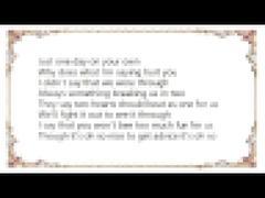 Mandy Moore - Breaking Us in Two Lyrics