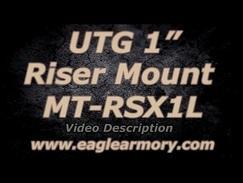 MT-RSX1L UTG Super Slim Picatinny Riser Mount, 1" Height