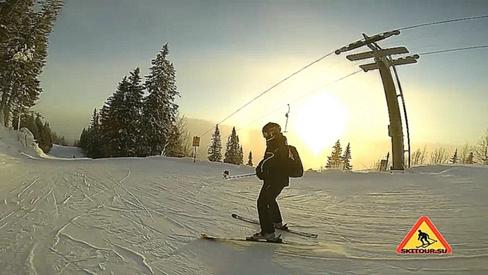 Оре, Швеция. Трасса №11 синяя / Åre, Sweden. Ski slope