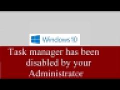 Fix "Task manager has been disabled by your administrator"